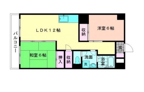 大産南福岡ビル902号室-間取り