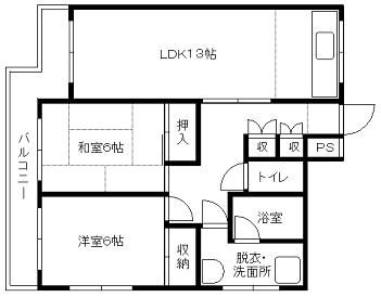 シティコーポ301号室-間取り