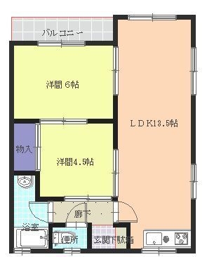 渡辺ビル303号室-間取り