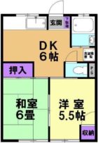 第6竹下IR BLD. - 所在階***階の間取り図 3506