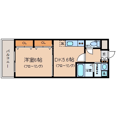 ＦＴＮ空港前603号室-間取り