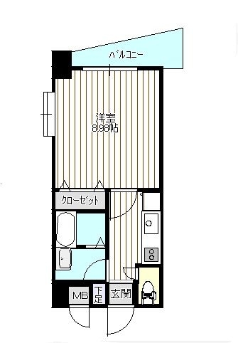 プレジールカヤシマ弐番館210号室-間取り