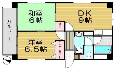 八重コ-ポ101号室-間取り