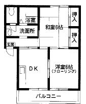 かやしまビル1F号室-間取り