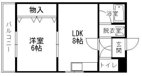 エステート笹原306号室-間取り