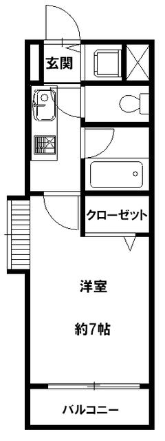 メゾン・ド・ヴィレ薬院307号室-間取り