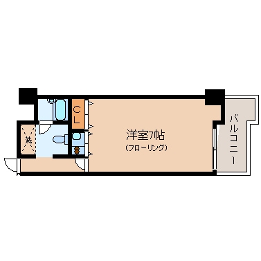 フォルム博多ステーション101号室-間取り