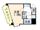 西田ビル10 - 所在階***階の間取り図 3544