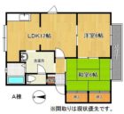 ドミール吉塚A - 所在階 の間取り図