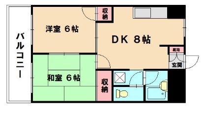 メモリープラザ吉塚301号室-間取り