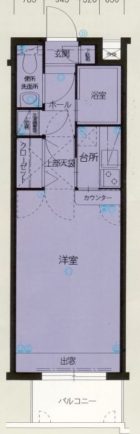 エステートモア浄水通り - 所在階 の間取り図