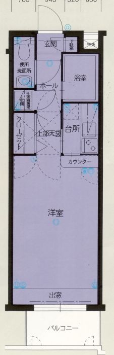 エステートモア浄水通り1002号室-間取り