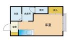 コーポ空港通りB - 所在階 の間取り図