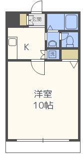 ソレイユ博多駅南202号室-間取り