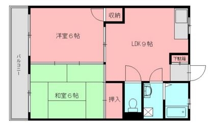 森ビル305号室-間取り