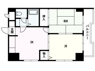 エム・エスビル201号室-間取り