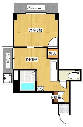 名古屋ビル501号室-間取り