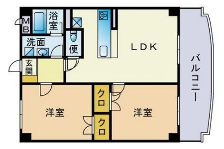 アルル空港南503号室-間取り