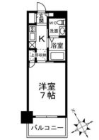 ダイナコート六本松V - 所在階 の間取り図