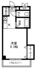 KANビル - 所在階***階の間取り図 3623