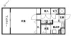 リンデン東薬院 - 所在階7階の間取り図 3626