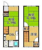 上原アパート - 所在階 の間取り図