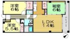 古門戸ミツヤマビル - 所在階***階の間取り図 3645