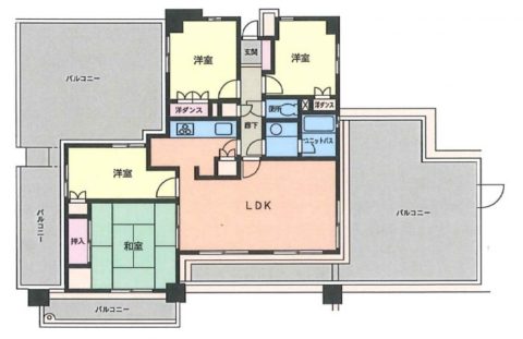 KSマンション南福岡701号室-間取り