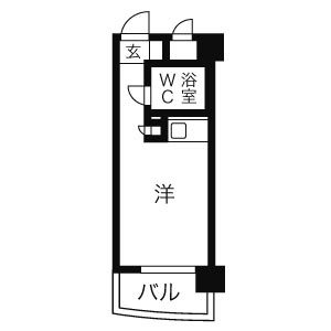 ダイアパレス大名ガーデン505号室-間取り