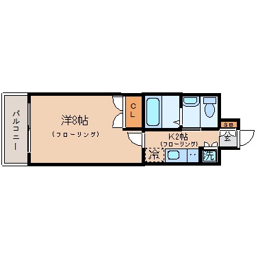 セントレジデンス西公園102号室-間取り