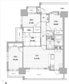 グランフォーレ南福岡 - 所在階 の間取り図