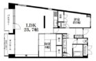 東急ドエルアルス赤坂 - 所在階 の間取り図