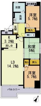 いまいずみ壱番館 - 所在階 の間取り図