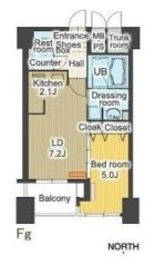 ラクレイス平尾ステーション - 所在階 の間取り図