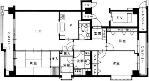 ヘリテージ大濠501号室-間取り