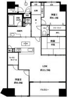 コアマンション桜坂プレジオヒルズ - 所在階***階の間取り図 3720