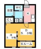 ＩＢＫ千代 - 所在階 の間取り図