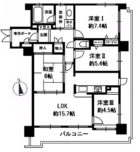 コスモ西公園 - 所在階***階の間取り図 3748