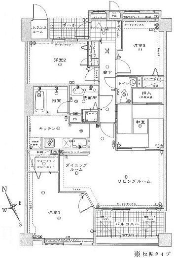 コアマンション笹丘プレジオ407号室-間取り