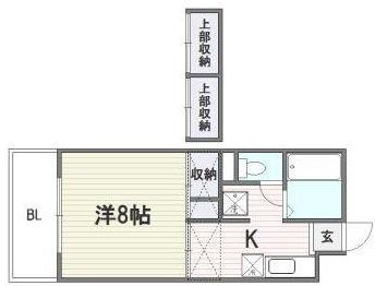 アバンハウス305号室-間取り