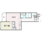 サーパス大博通り - 所在階 の間取り図