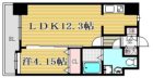 ローズモントフレア博多駅東 - 所在階 の間取り図