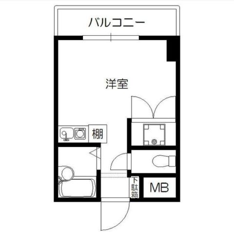 ノアーズアーク中洲503号室-間取り