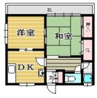 椿荘 - 所在階 の間取り図