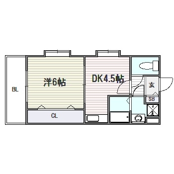 リファレンスベイサイド301号室-間取り