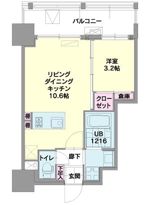 ビエネスタ千代県庁口902号室-間取り