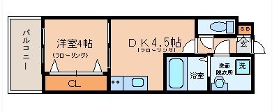 サヴォイリトリートハウス403号室-間取り