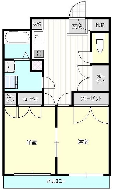 エトス大名603号室-間取り