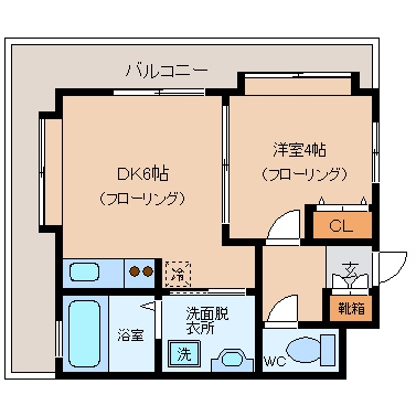 アクタス薬院Ⅱ805号室-間取り