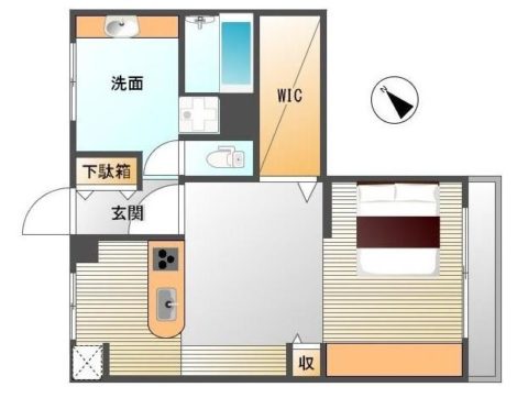 トーカンマンション13呉服町307号室-間取り